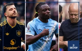 SBOTOP: Pressure Mounts on Arne Slot as Jeremy Doku Steals the Spotlight While Manchester United Face Growing European Concerns