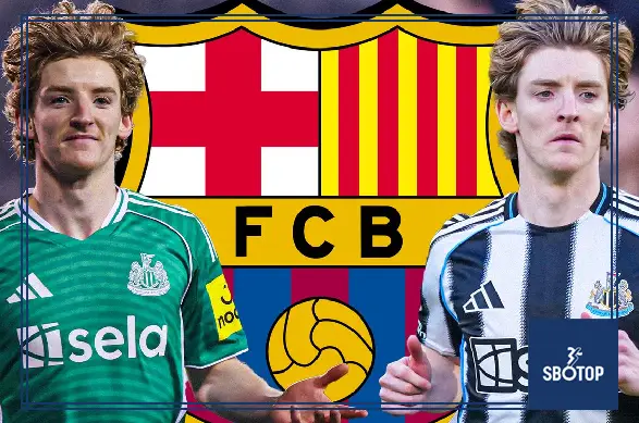 SBOTOP: Barcelona Linked with Anthony Gordon as Demand Grows After Modest Six-Goal Campaign