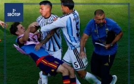 SBOTOP: Shocking Scenes! Leandro Paredes Appears to Grab and Push Spanish Player After Argentina's World Cup Final Defeat