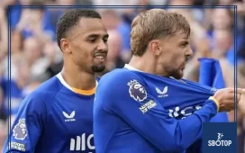 SBOTOP: Everton Open Premier League Campaign with 2-0 Victory Over Crystal Palace as Dewsbury-Hall and Barry Strike for Toffees