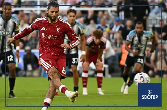 SBOTOP: Liverpool Rescue 2-2 Draw at Newcastle as Dominik Szoboszlai Converts Late Penalty to Deny Iraola’s Side Victory