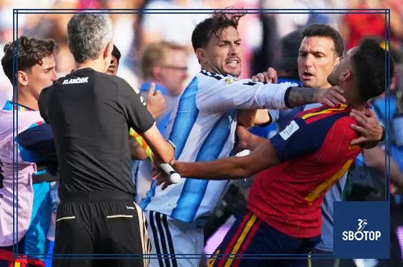 SBOTOP: Leandro Paredes Hit With Major 10-Match Suspension as Argentina Face Punishment Over World Cup Final Clash and Falklands Banner