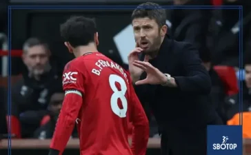 SBOTOP : Michael Carrick Drops a Hint Could Bruno Fernandes Finally Be Rotated at Man United?