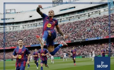 SBOTOP : Raphinha in Line for Barcelona Captaincy as His Influence Continues to Grow