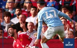 SBOTOP: Howard Webb Backs Phil Foden Red Card While Questioning Bruno Fernandes Decision in Manchester Derby