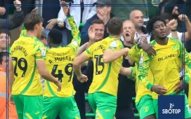SBOTOP: Norwich City Cruise Past Burnley 4-1 as Mohamed Touré and André Brooks Strike Twice Each