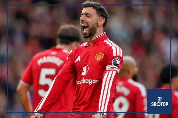 SBOTOP: Bruno Fernandes Hat-Trick Fires Manchester United to Thrilling 5-2 Comeback Win Over Ipswich at Old Trafford