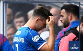 SBOTOP: Rangers Edge Motherwell 1-0 as Derek McInnes Raises Alarm Over Lawrence Shankland’s Serious Hamstring Injury