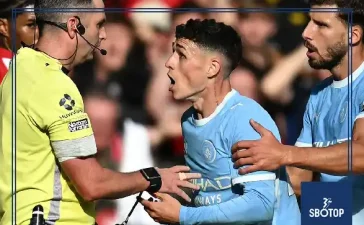 SBOTOP Manchester Derby Flashpoint: Phil Foden Red Card Puts Bruno Fernandes Under the Spotlight