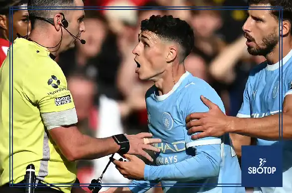SBOTOP Manchester Derby Flashpoint: Phil Foden Red Card Puts Bruno Fernandes Under the Spotlight
