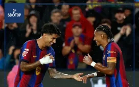 SBOTOP: Barcelona's Player Ratings After Dominating Racing Santander: Raphinha Leads the Scoring Frenzy