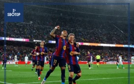 SBOTOP: Raphinha Shines in Barcelona's 7-2 Victory Against Racing Santander