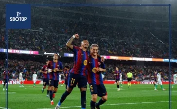 SBOTOP: Raphinha Shines in Barcelona's 7-2 Victory Against Racing Santander
